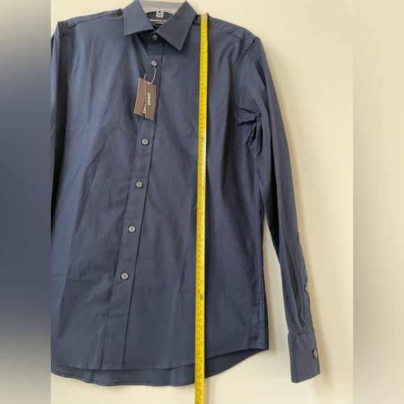 Michael Kors Long Sleeve Stretch Cotton Button Down Shirt. - Picture 6 of 7